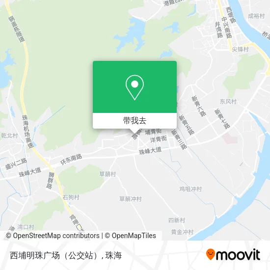 西埔明珠广场（公交站）地图