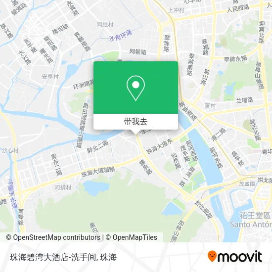 珠海碧湾大酒店-洗手间地图