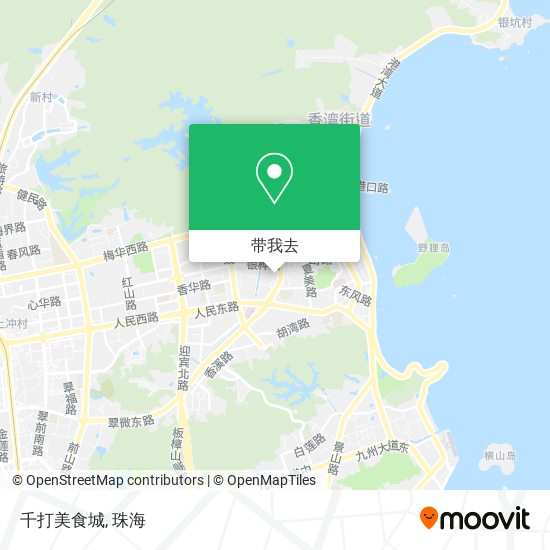 千打美食城地图