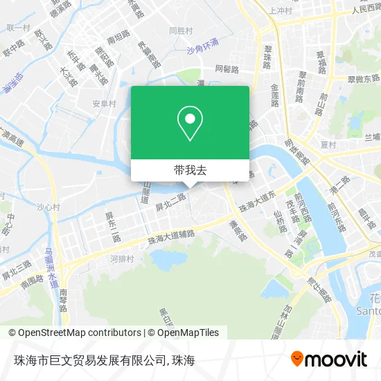 珠海市巨文贸易发展有限公司地图