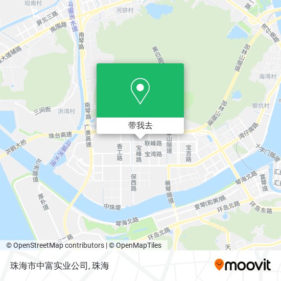珠海市中富实业公司地图