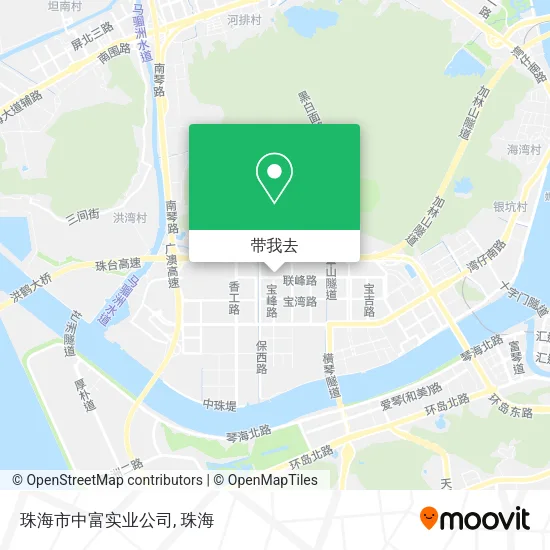 珠海市中富实业公司地图