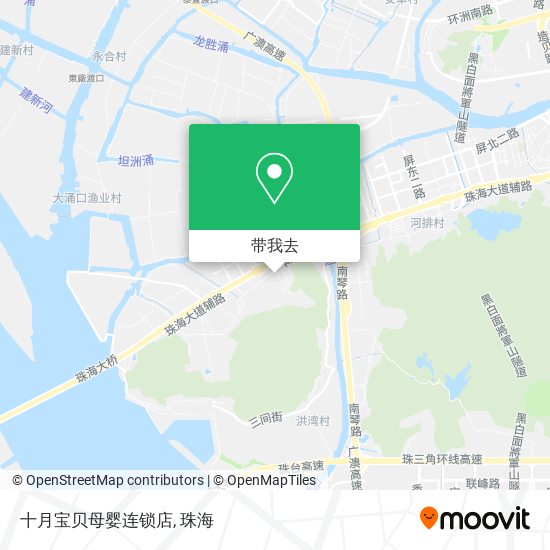 十月宝贝母婴连锁店地图