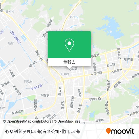 心华制衣发展(珠海)有限公司-北门地图