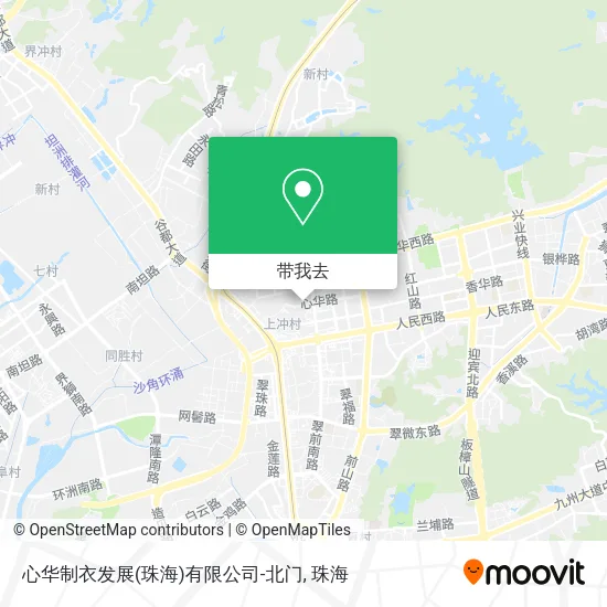 心华制衣发展(珠海)有限公司-北门地图
