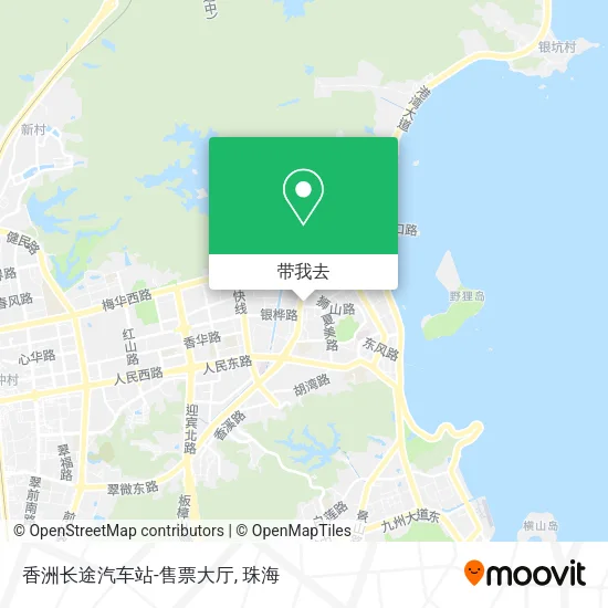 香洲长途汽车站-售票大厅地图