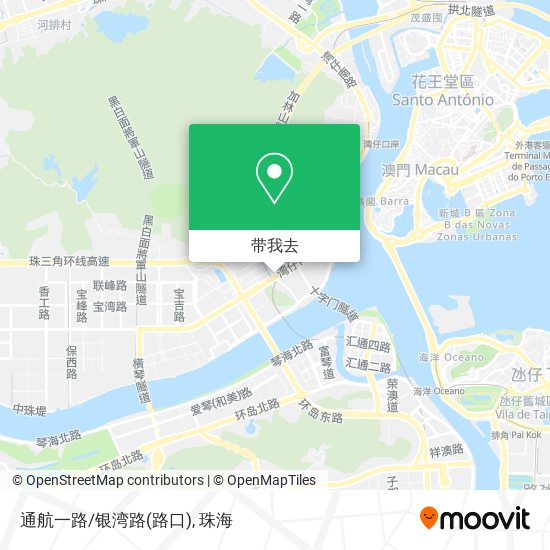 通航一路/银湾路(路口)地图