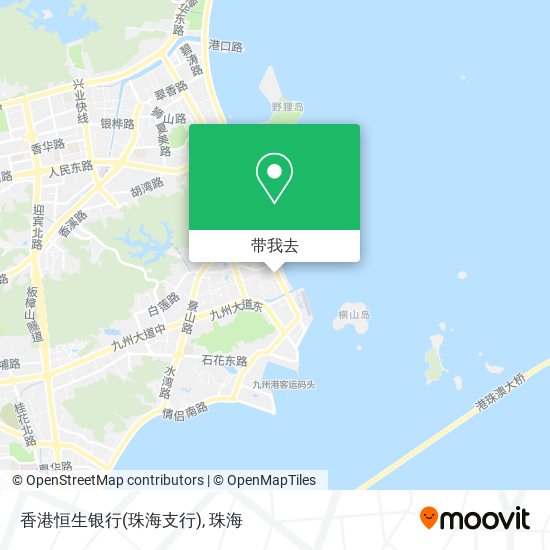 香港恒生银行(珠海支行)地图