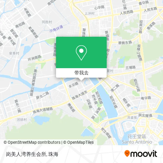 岗美人湾养生会所地图