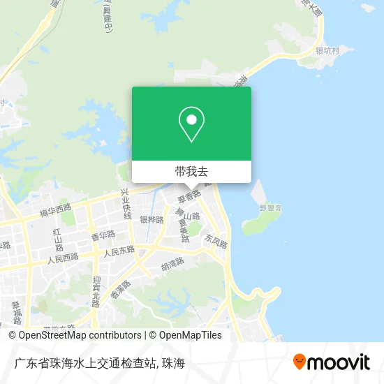 广东省珠海水上交通检查站地图