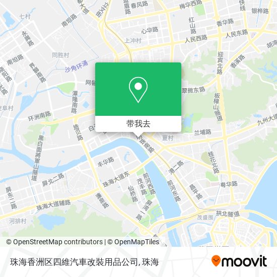 珠海香洲区四維汽車改裝用品公司地图