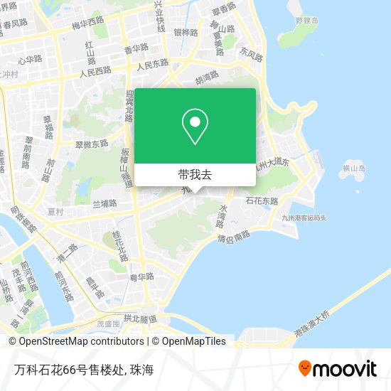 万科石花66号售楼处地图