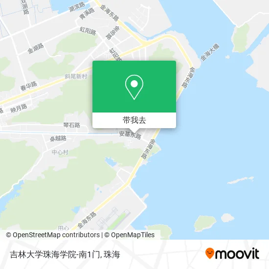 吉林大学珠海学院-南1门地图