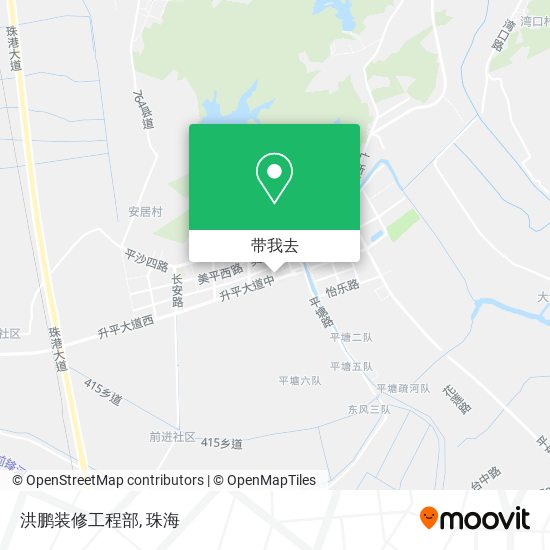 洪鹏装修工程部地图