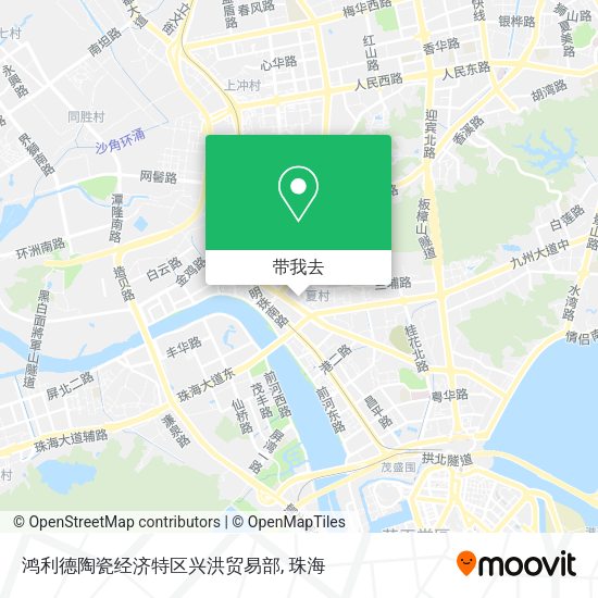 鸿利德陶瓷经济特区兴洪贸易部地图