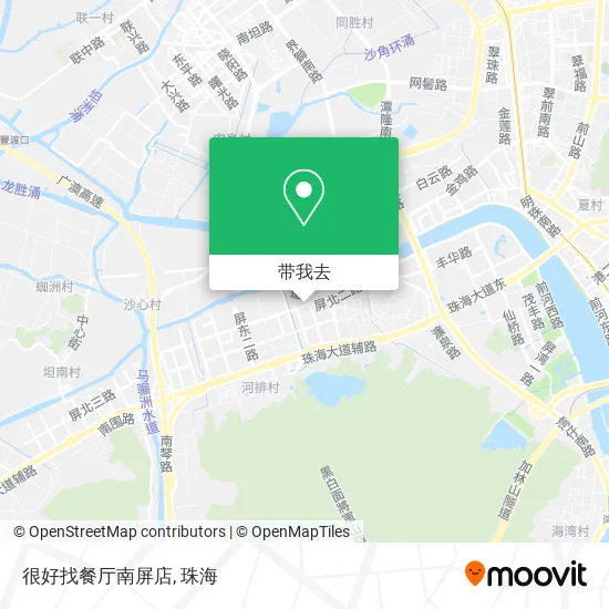 很好找餐厅南屏店地图