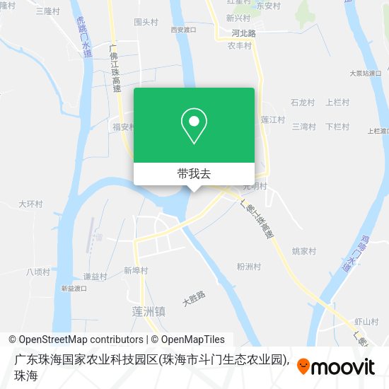 广东珠海国家农业科技园区(珠海市斗门生态农业园)地图