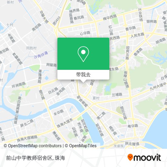 前山中学教师宿舍区地图