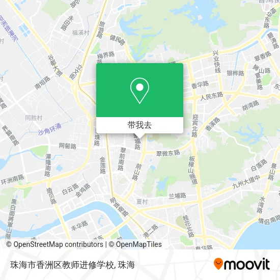 珠海市香洲区教师进修学校地图