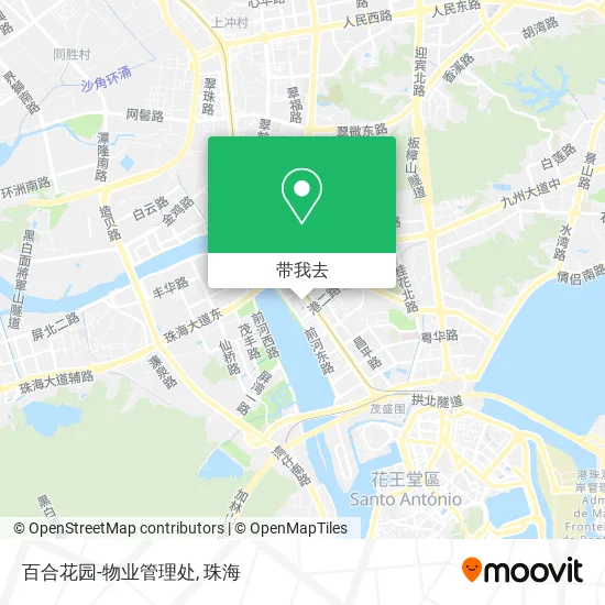 百合花园-物业管理处地图