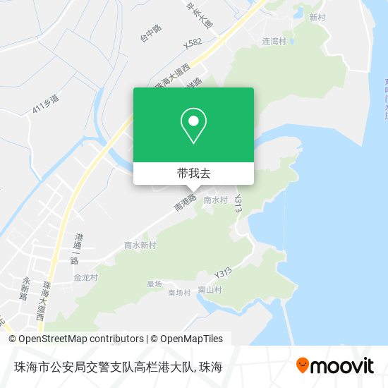 珠海市公安局交警支队高栏港大队地图
