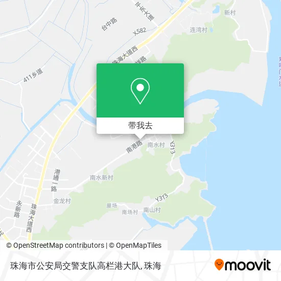 珠海市公安局交警支队高栏港大队地图