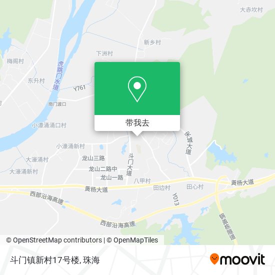 斗门镇新村17号楼地图