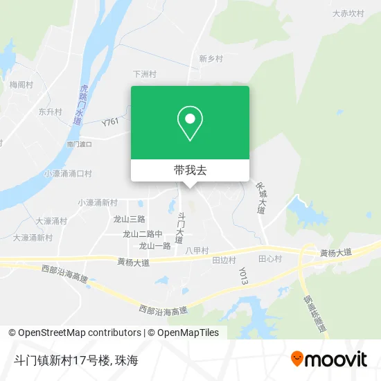 斗门镇新村17号楼地图