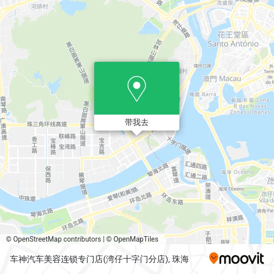 车神汽车美容连锁专门店(湾仔十字门分店)地图