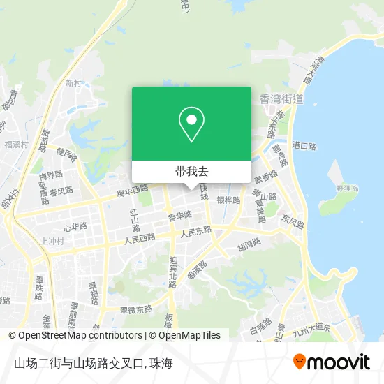 山场二街与山场路交叉口地图