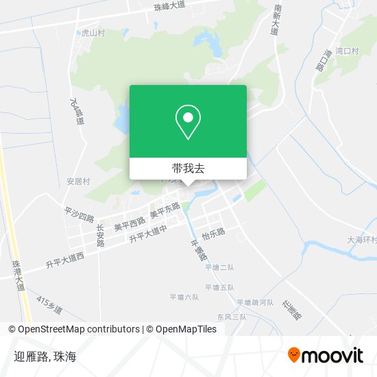 迎雁路地图