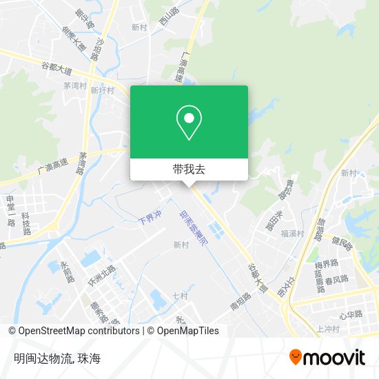 明闽达物流地图