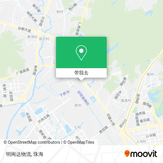 明闽达物流地图