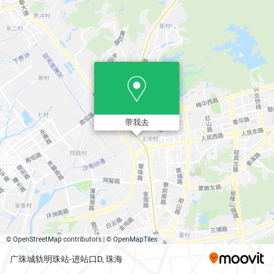 广珠城轨明珠站-进站口D地图