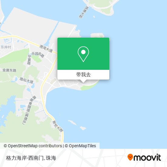 格力海岸-西南门地图