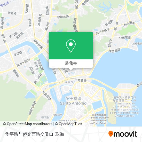 华平路与侨光西路交叉口地图