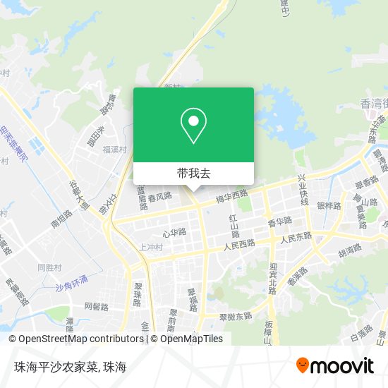 珠海平沙农家菜地图