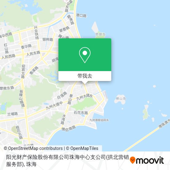 阳光财产保险股份有限公司珠海中心支公司(拱北营销服务部)地图