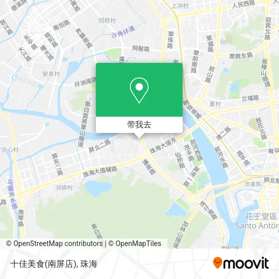 十佳美食(南屏店)地图