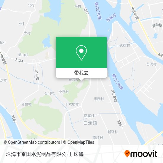 珠海市京田水泥制品有限公司地图