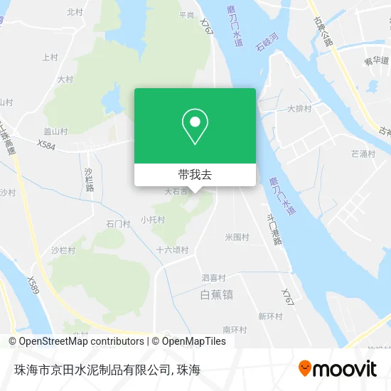 珠海市京田水泥制品有限公司地图