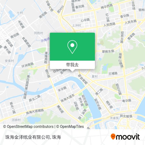 珠海金泽纸业有限公司地图