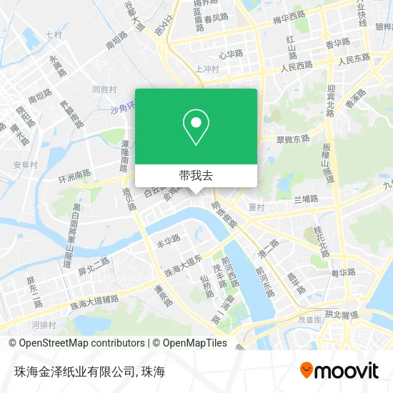 珠海金泽纸业有限公司地图