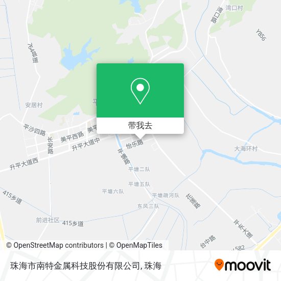 珠海市南特金属科技股份有限公司地图