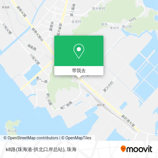 k8路(珠海港-拱北口岸总站)地图