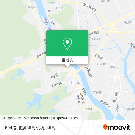 504路(北澳-珠海机场)地图