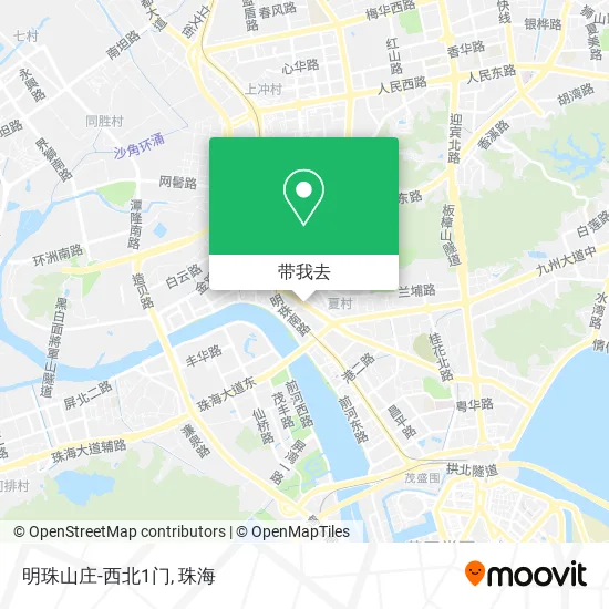 明珠山庄-西北1门地图