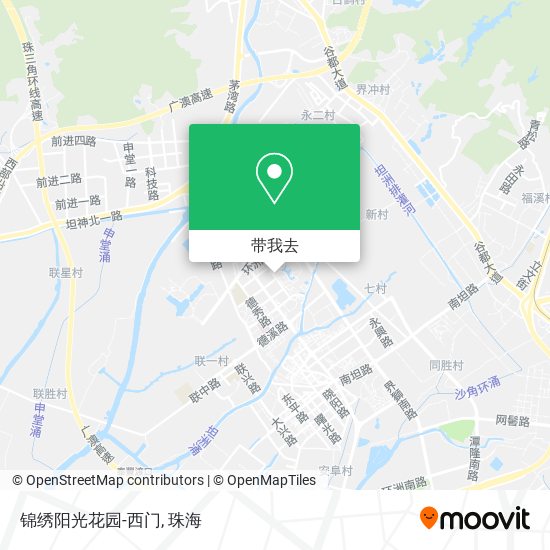 锦绣阳光花园-西门地图