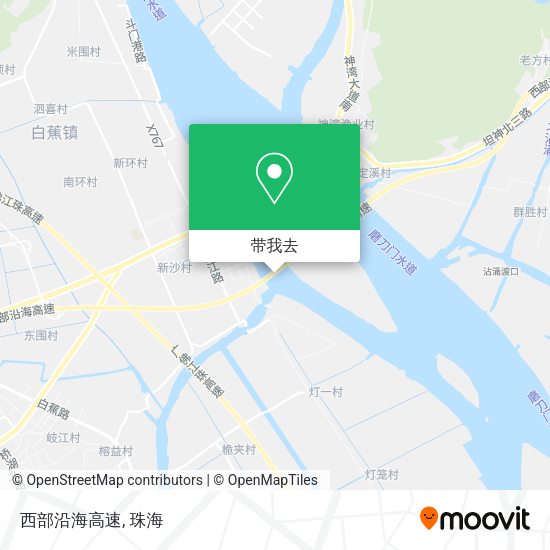 西部沿海高速地图