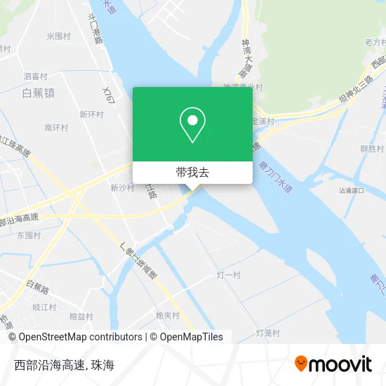 西部沿海高速地图